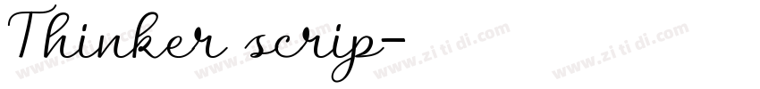 Thinker scrip字体转换